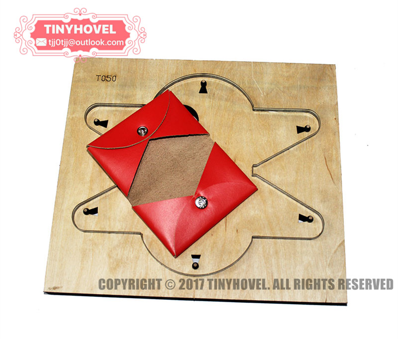 Leatherwork Machine - Card Clip Wallet Purse Cutting Dies,Wooden