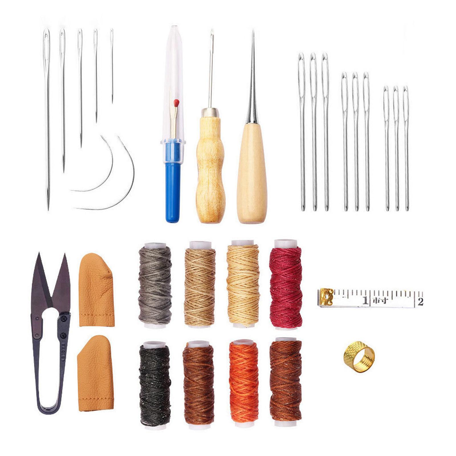 Beginner Leatherwork Kit - 32x Leather Tools Kit Leather Craft