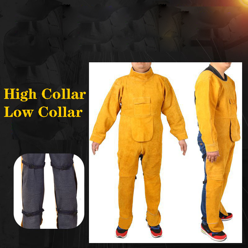 Long Sleeve Welding Clothing C - огляд і ціна Leather Work Overalls