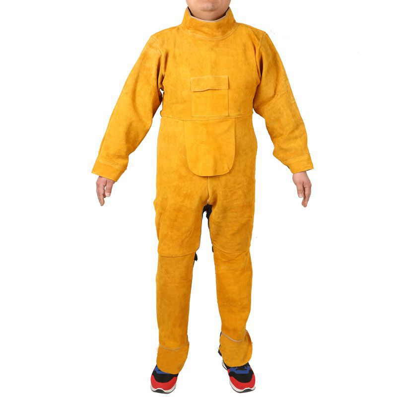 Long Sleeve Welding Clothing C - огляд і ціна Leather Work Overalls