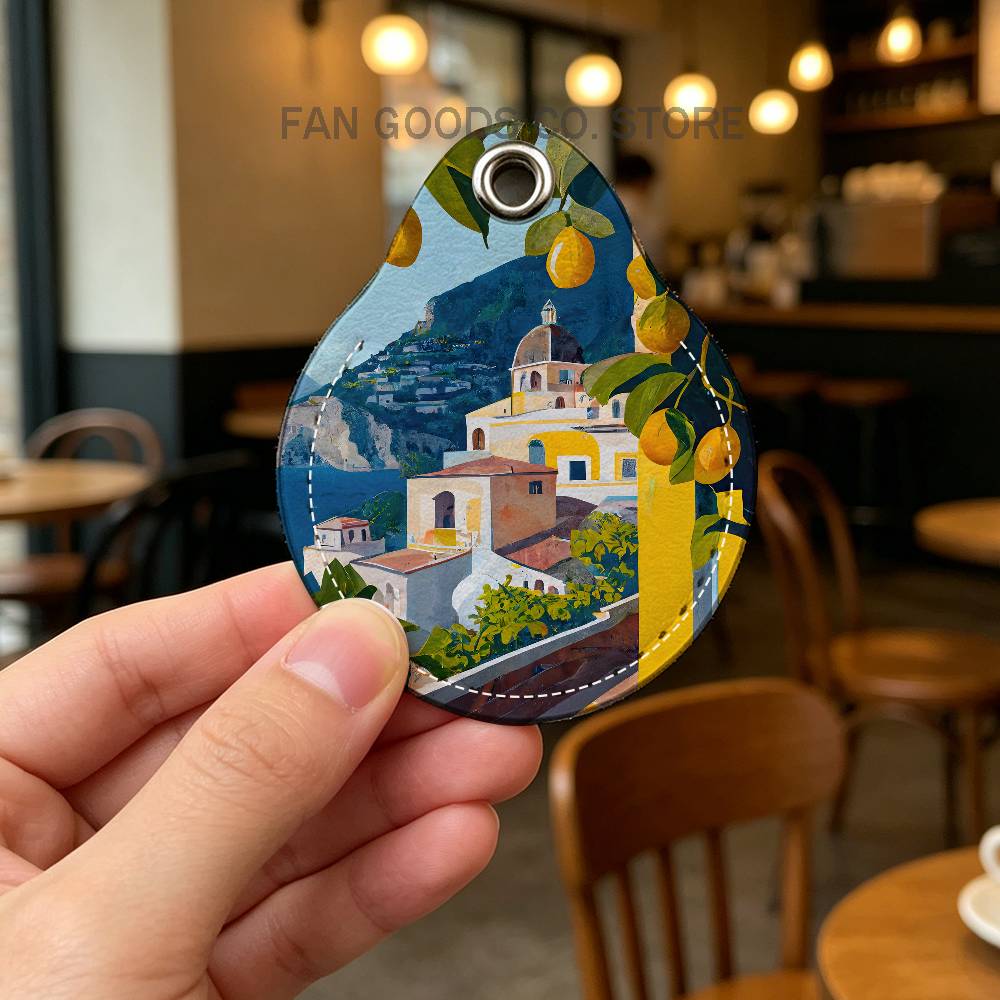 European Amalfi Coast Lemon Ho - огляд і ціна Leatherwork Keychain