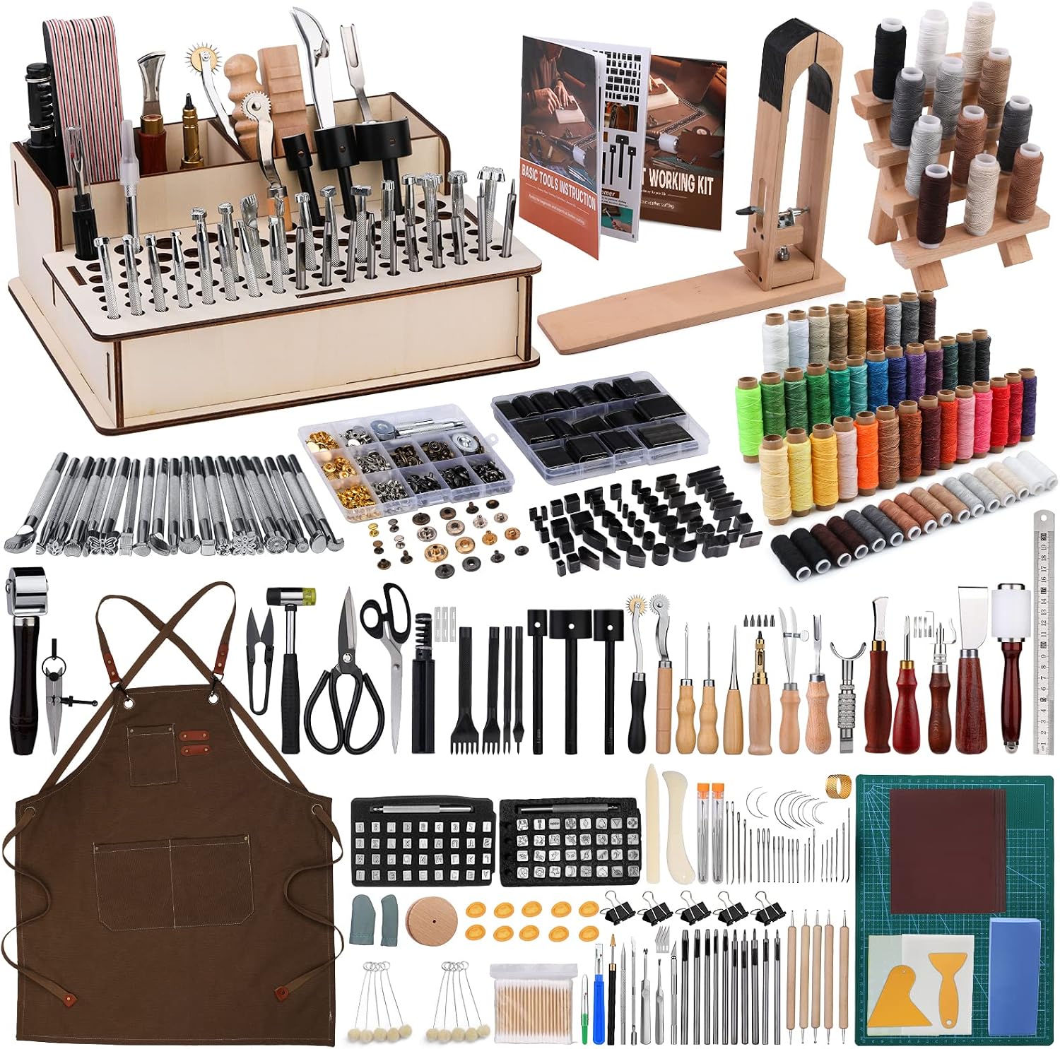 628Pcs Leather Working Tooling - огляд і ціна Beginner Leatherwork Kit