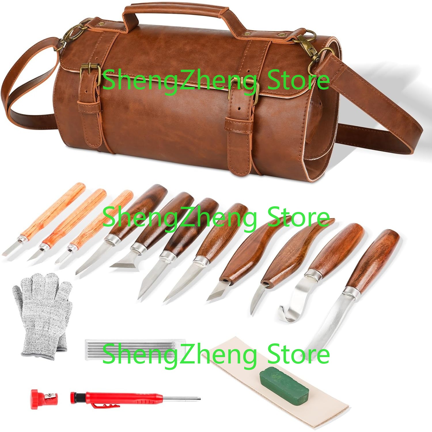 Wood Carving Tools Sets Kit  W - огляд і ціна Beginner Leatherwork Kit