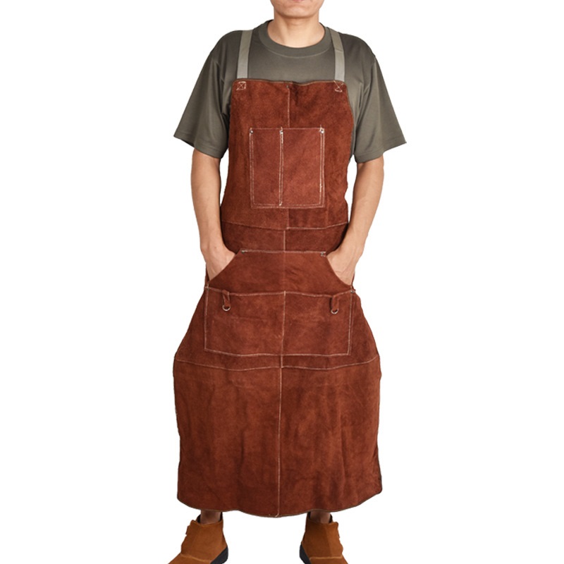 Cowhide Welding suit Apron Was - огляд і ціна Leather Work Overalls