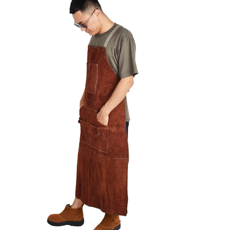 Cowhide Welding suit Apron Was - огляд і ціна Leather Work Overalls