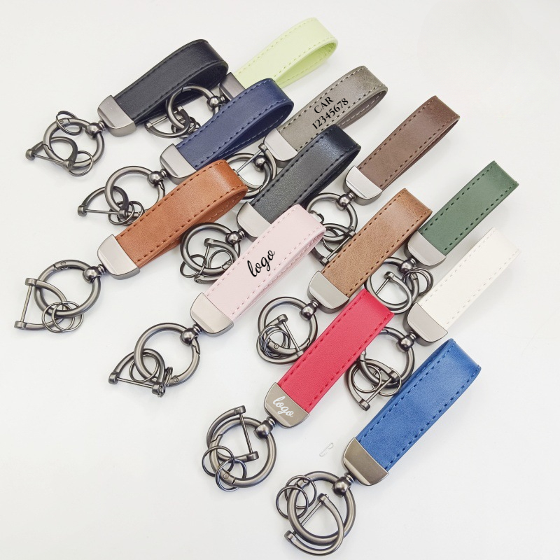Laser Custom LOGO Discolored L - огляд і ціна Leatherwork Keychain