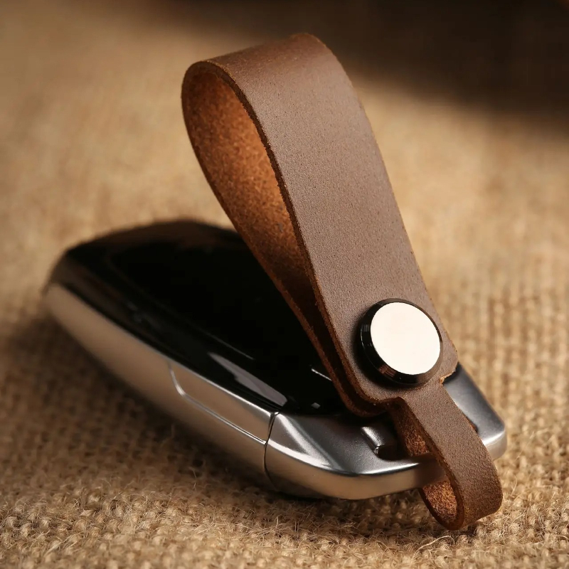 Custom LOGO Genuine Leather Ke - огляд і ціна Leatherwork Keychain