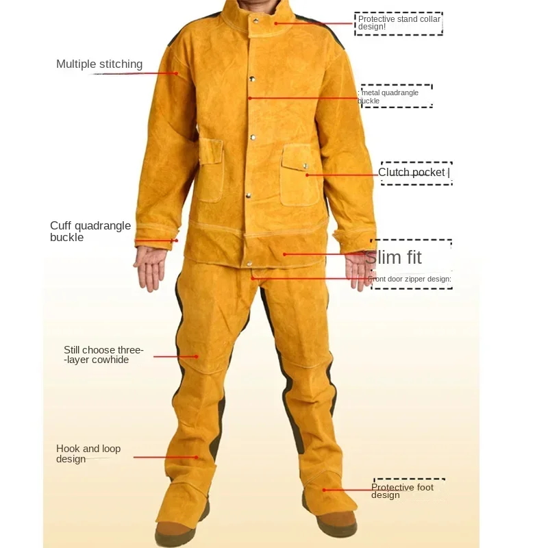 Workplace Safety Clothing Cowh - огляд і ціна Leather Work Overalls