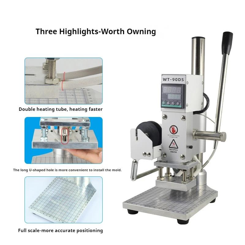Hot Foil Stamping Machine 300W - огляд і ціна Leatherwork Machine