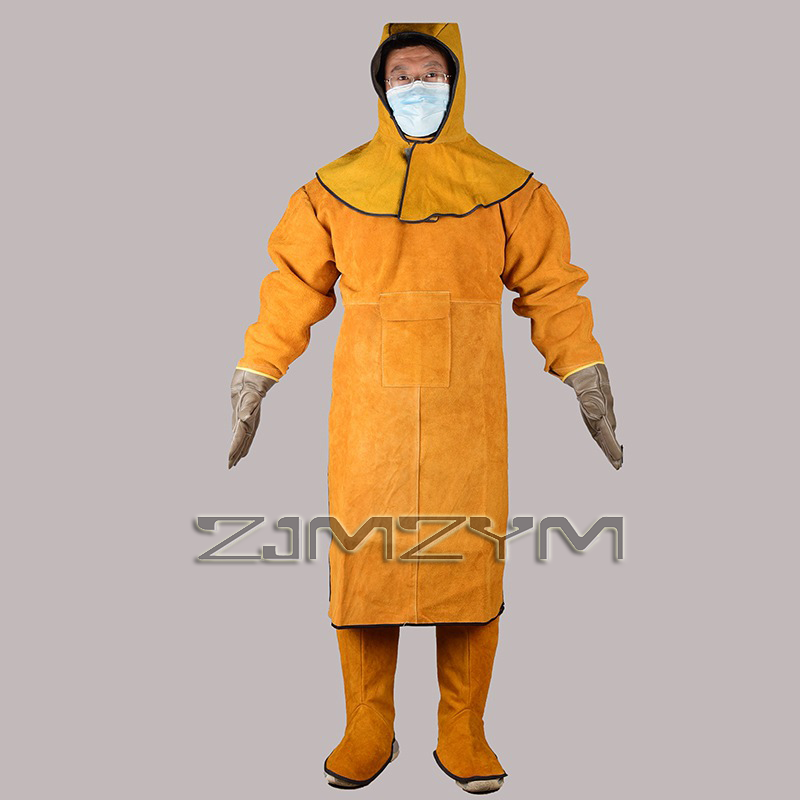 1Set Electric Welding Clothing - огляд і ціна Leather Work Overalls