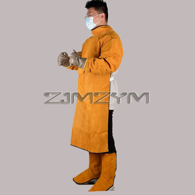 1Set Electric Welding Clothing - огляд і ціна Leather Work Overalls