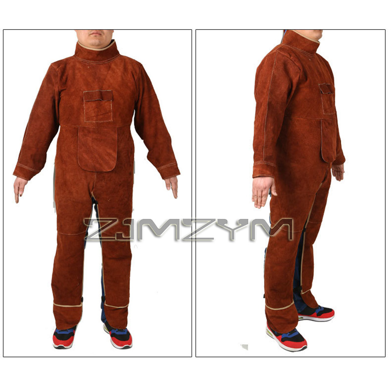 Cowhide Leather Welding Suit W - огляд і ціна Leather Work Overalls