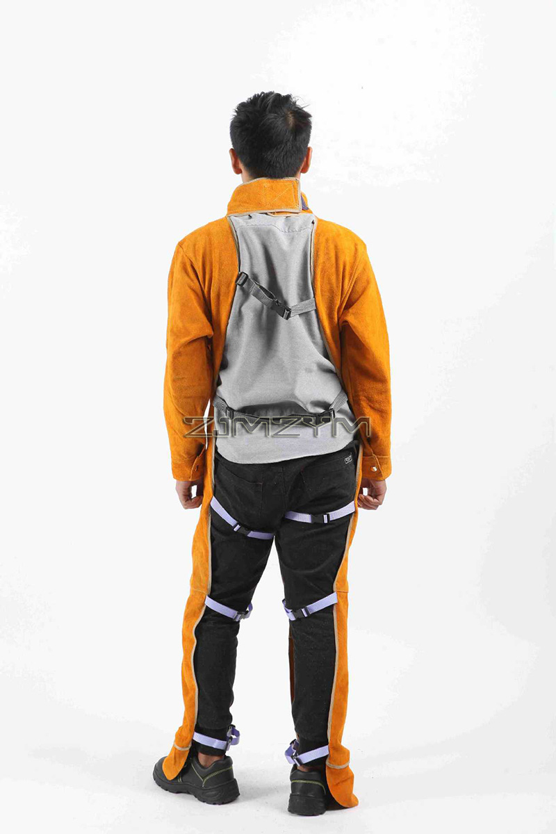 Cowhide Leather Welding Suit W - огляд і ціна Leather Work Overalls